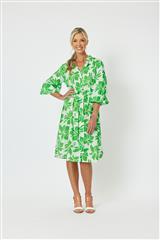 GORDON SMITH APPLE EVERGREEN COTTON DRESS 