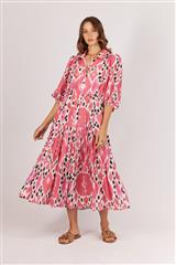 RYY PINK MULTI BIDRUM MAXI DRESS