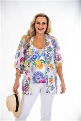 CALYPSO HIGH TEA BLOUSE AND CAMI