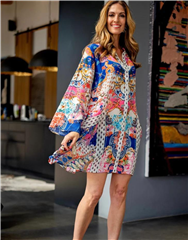 ICONIC PINK BLUE AMALFI DRESS - PINKBLU