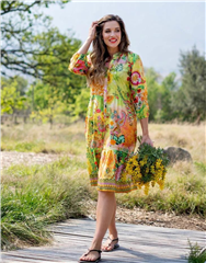 ICONIC LIME CORAL SOPHIE DRESS 