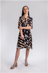 JOLIE BLACK MULTI ABIGAIL DRESS 