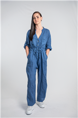 MADE IN ITALY DENIM JUMPSUIT