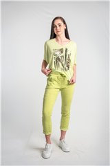 MADE IN ITALY LIME PANTS 