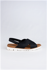 JOLIE BLACK VELCRO SLINGBACK SANDAL 