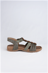 JOLIE OLIVE BEADS SANDAL