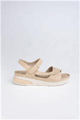 JOLIE BEIGE FLATFORM SANDAL 