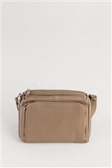 ITALIAN BROWN CROSS BODY LEATHER HANDBAG