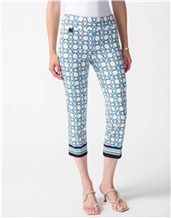 JOSPEH RIBKOFF MULTI VANILLA GEO PRINT PANTS