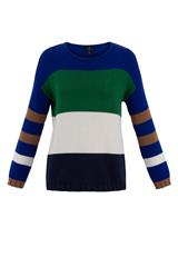 MARBLE ROYAL BLUE KNIT TOP
