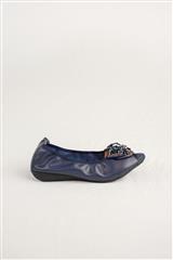 JOLIE NAVY PEEP TOE PUMP