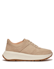 FIT FLOP LATTE F-MODE FLATFORM SUEDE SNEAKER