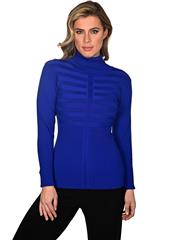 FRANK LYMAN COBALT KNIT TOP