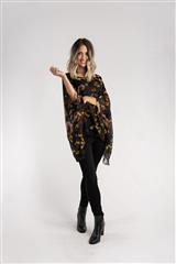 MADE IN ITALY BLACK MULTI BATWING TOP