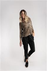 MADE IN ITALY LEOPARD LONG SLEEVE TOP