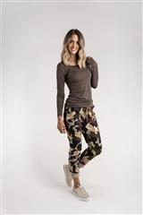 MADE IN ITALY BROWN MULTI CAMO PANTS 