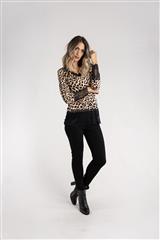 MADE IN ITALY LEOPARD LACE TOP