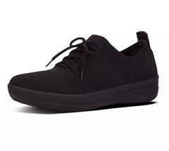 FIT FLOP BLACK F-SPORTY UBERKNIT SNEAKER 