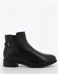 HUSH PUPPIES BLACK LUCIE BOOTS 