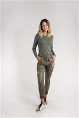 MADE IN ITALY GREEN GOLD PANTS