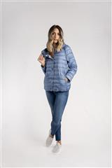 MADE IN ITALY BLUE REVERSIBLE PUFFER JACKET 