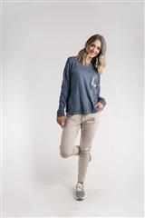 MADE IN ITALY NAVY GOLD  SPLASH TOP