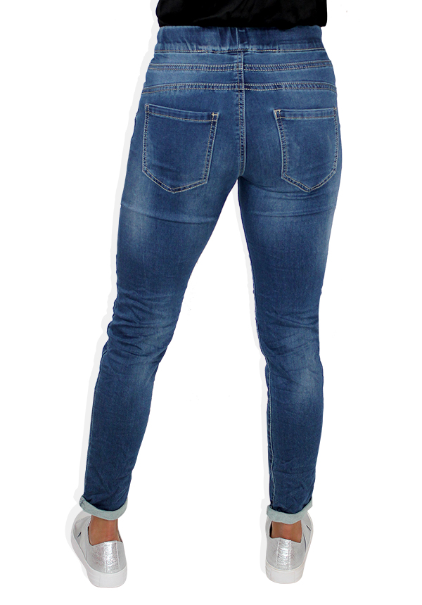 MADE IN ITALY DENIM DRAW STRING JEANS Rosella Style inspired by