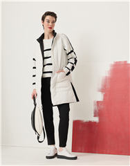 SIROCCO BLACK IVORY REVERSABLE PUFFER VEST 