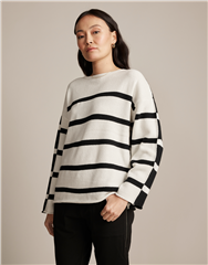 SIROCCO IVORY BLACK REVERSABLE KNIT 