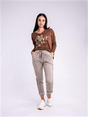 MADE IN ITALY BROWN PANTS 