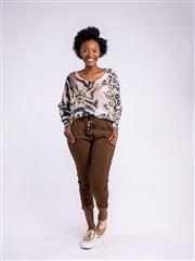 MADE IN ITALY DARK BROWN BUTTON PANTS