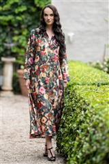 MASTIK GREEN FLORAL DRESS 