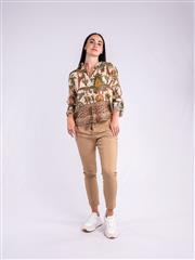 MADE IN ITALY BEIGE MULTI PATTERN SHIRT 