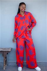 ICON RED BLUE FUSION PANTS SUIT 