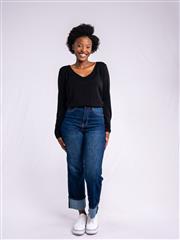 MADE IN ITALY BLUE ROLL UP JEAN 