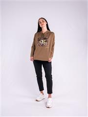 MADE IN ITALY BROWN HOODIE 