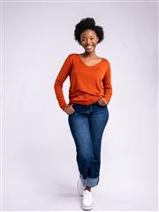 MADE IN ITALY CORAL KNIT TOP 