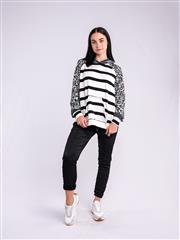 MADE IN ITALY OLIVE ANIMAL PRINT HOODIE 