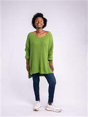 MADE IN ITALY GREEN KNIT JERSEY 