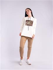MADE IN ITALY CREAM HOODIE 