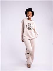 MADE IN ITALY BEIGE TRACK TOP 