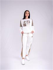MADE IN ITALY WHITE MICKEY TRACK TOP 