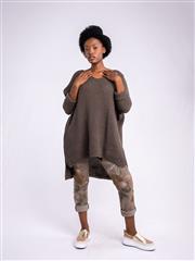 MADE IN ITALY BROWN KNIT JERSEY 