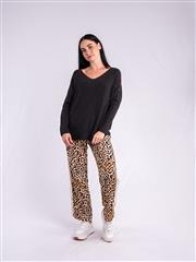 MADE IN ITALY CHARCOAL KNIT TOP 