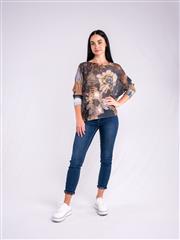 MADE IN ITALY BROWN NAVY TOP 