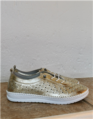 JOLIE GOLD LEATHER SNEAKER 