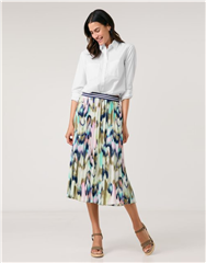 GERRY WEBER SAND MULTI PLEATED SKIRT