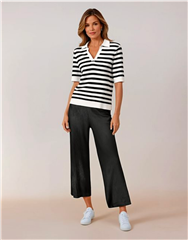 GERRY WEBER WHITE BLACK STRIPES JUMPER 