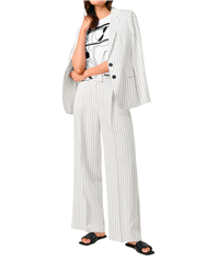 GERRY WEBER WHITE BLACK STRIPED TROUSER 