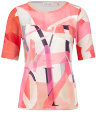 GERRY WEBER WHITE ORANGE T-SHIRT 